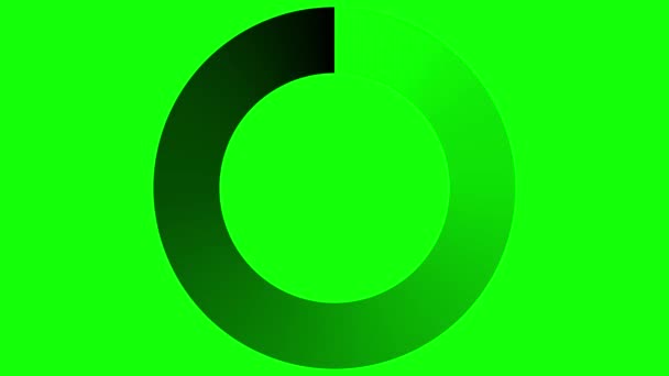 緑色の画面にアイコンアニメーションをロードする クロマキー シームレスループアニメーション4K — ストック動画