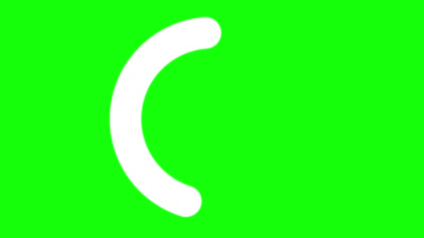 Φόρτωση Κινούμενης Εικόνας Φόντο Πράσινης Οθόνης Chroma Key Κινούμενα Σχέδια — Αρχείο Βίντεο