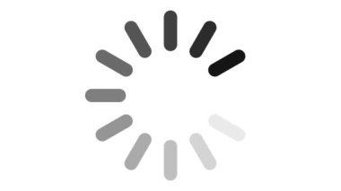 Beyaz Arkaplanda Simge Canlandırması Yükleniyor. Kusursuz Döngü Canlandırması 4k