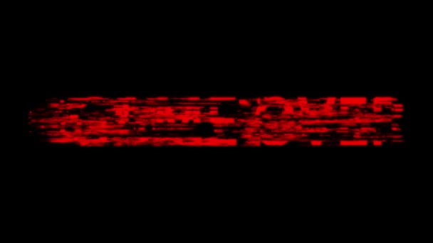 Abstract Digitale Animatie Van Glitch Geluid Het Spel Uit Animatie — Stockvideo