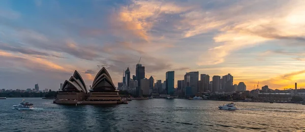 Sydney Harbor Australie 1Er Novembre 2018 Panorama Opéra Sydney Centre — Photo