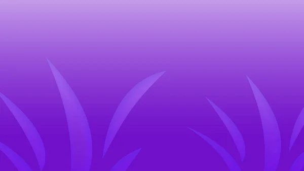 Purple neon gradient background with 3d stripes on it. Stripes looking like plants. Illustration