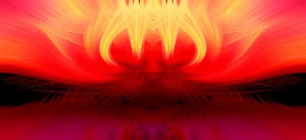 Красивые Абстрактные Переплетенные Трехмерные Волокна Образующие Форму Пламени Желтый Ярко — стоковое фото