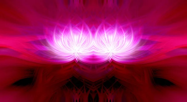 Красивые Абстрактные Переплетенные Волокна Образующие Форму Цветка Пламени Фиолетовый Красный — стоковое фото