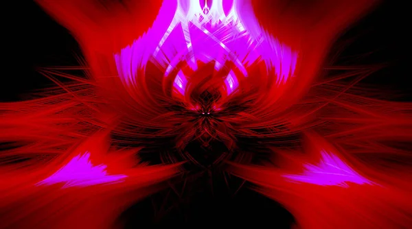 Красивые Абстрактные Переплетенные Волокна Образующие Форму Блеска Пламени Цветка Взаимосвязанных — стоковое фото