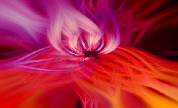 Güzel Soyut Sarmalanmış Boyutlu Lifler Parıltı Alev Çiçek Birbirine Bağlı — Stok fotoğraf