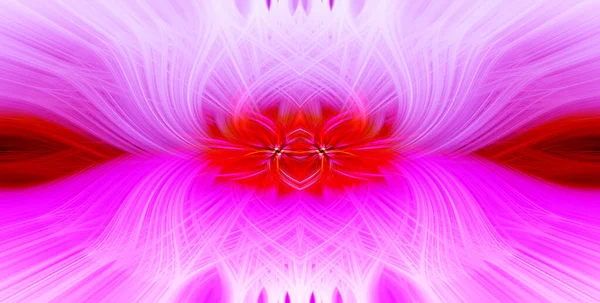 Gyönyörű Absztrakt Összefonódó Szimmetrikus Szálak Alakja Csillogás Láng Virág Egymásba — Stock Fotó