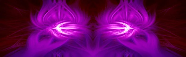 Прекрасні Абстрактні Переплетені Симетричні Волокна Утворюють Форму Блиску Полум Квітки — стокове фото