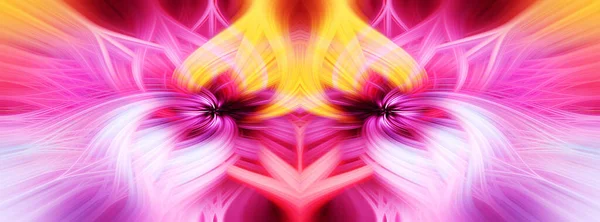 Beautiful Abstract Intertwined Fibers Forming Shape Sparkle Flame Flower Interlinked — Stock Photo, Image