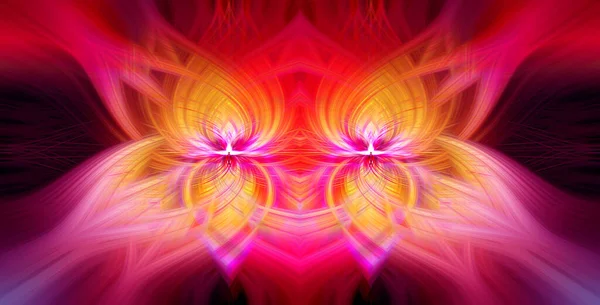 Όμορφη Αφηρημένη Συνυφασμένη Ίνες Σχηματίζοντας Ένα Σχήμα Της Λάμψης Φλόγα — Φωτογραφία Αρχείου