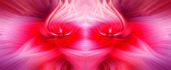 Güzel Soyut Sarmalanmış Simetrik Boyutlu Lifler Parıltı Alev Çiçek Birbirine — Stok fotoğraf
