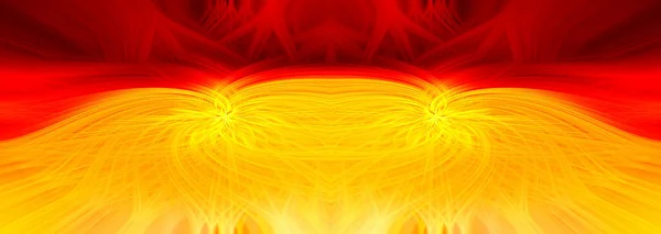 Beautiful Abstract Intertwined Symmetrical Fibers Forming Shape Sparkle Flame Flower — Stock Photo, Image