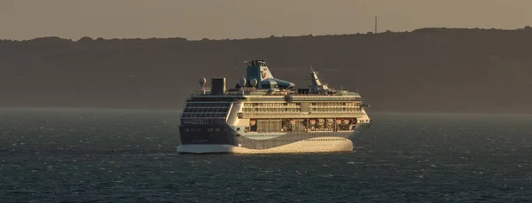 Weymouth Bay United Kingdom July 2020 Beautiful Shot Cruise Ship — Stock Photo, Image