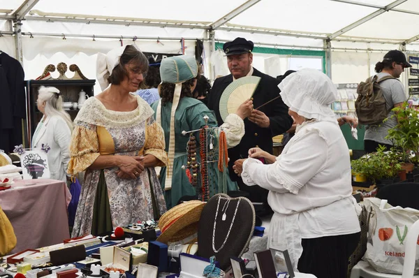 Broadstairs Kent June 2019 Visitors Enjoy Annual Dickens Festival Broadstairs — Stock Photo, Image