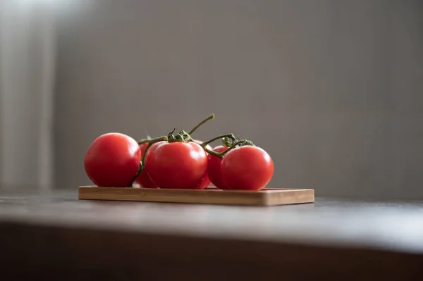 Six Fresh Tomatoes Desktop — Stock Photo, Image