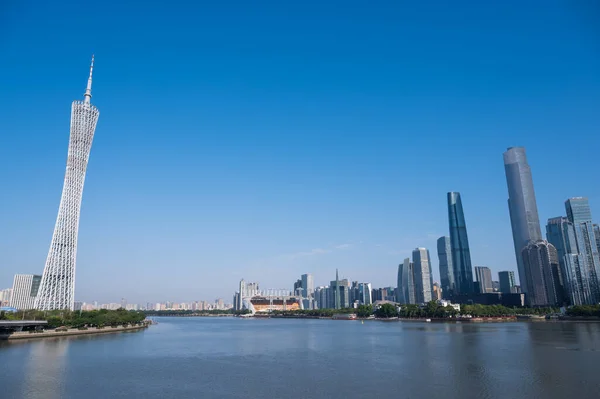 Architektoniczny Krajobraz Miasta Guangzhou Chiny — Zdjęcie stockowe