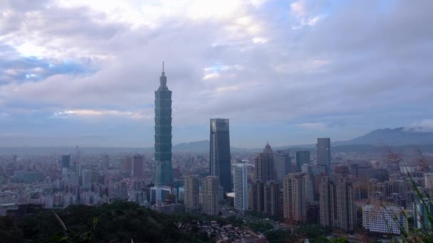 Panorama Taipei Taiwán — Vídeo de stock