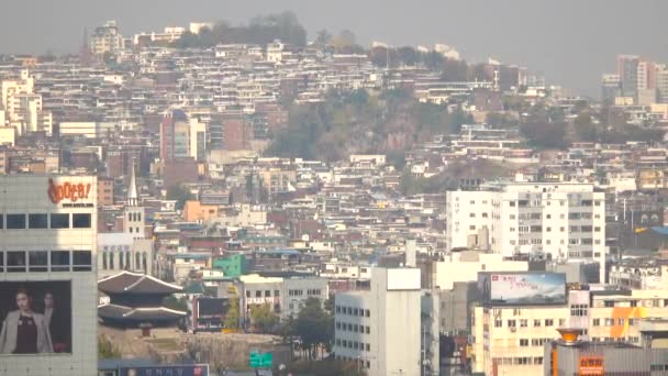 Stadtbild Seoul City Südkorea — Stockvideo