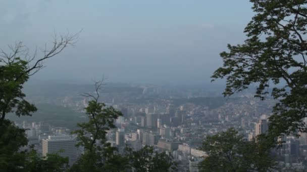 Namsan Felvonó Szöul Torony Szöuli Városban Dél Korea — Stock videók