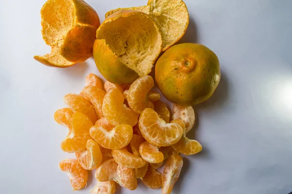 tangerine slices fresh background