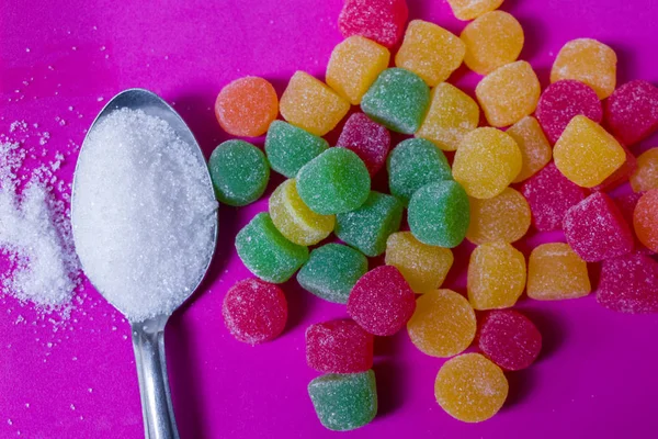 다채로운 설탕 Gummies — 스톡 사진