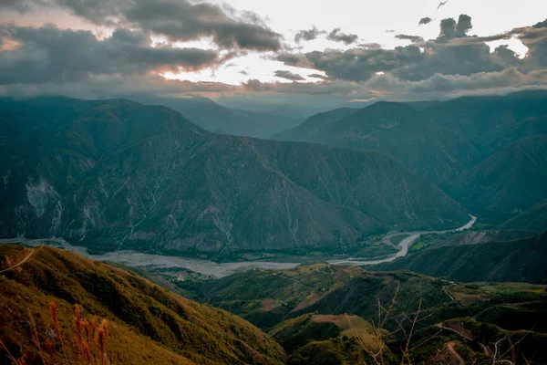 THE CHICAMOCHA CANYON IN COLOMBIA Stok Gambar Bebas Royalti