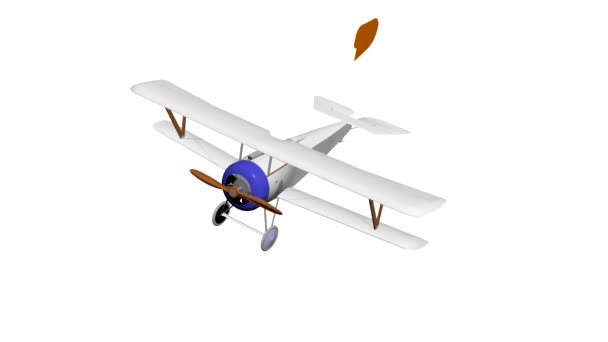 Aircraft Glider Plane Airplane Plane Visualization Plane Video Animation Animated — Stock Video