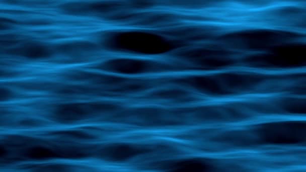 Onde Marine Animate Blu Con Diverse Belle Texture Sfumature Sorprendenti — Video Stock