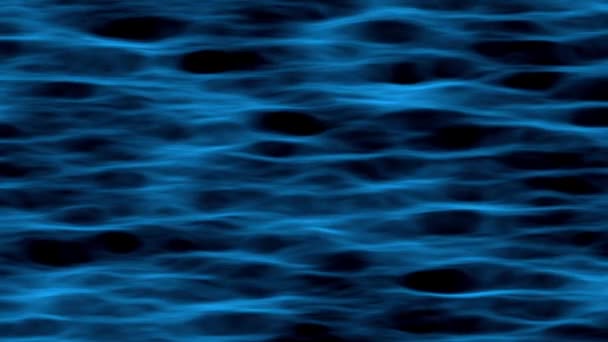 Blue Animated Sea Waves Different Beautiful Textures Amazing Shades — Stock Video