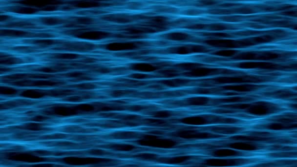 Blue Animated Sea Waves Different Beautiful Textures Amazing Shades — Stock Video