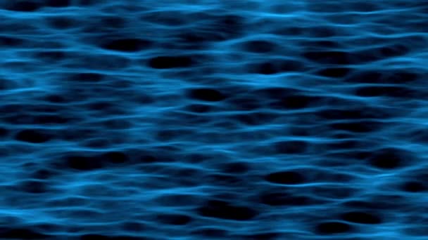 Blue Animated Sea Waves Different Beautiful Textures Amazing Shades — Stock Video