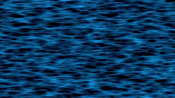 Vagues Marines Animées Bleues Avec Différentes Belles Textures Des Nuances — Video