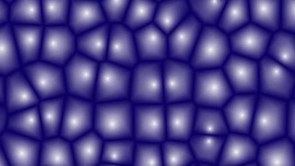 Geanimeerde Fantasie Mozaïek Cellen Met Verschillende Mooie Texturen Verbazingwekkende Tinten — Stockvideo