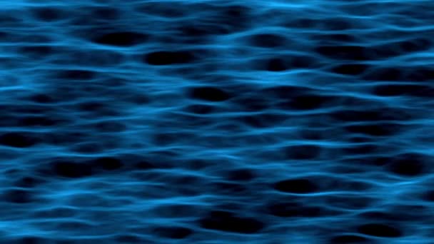 Blau Animierte Meereswellen Mit Verschiedenen Schönen Strukturen Und Erstaunlichen Schattierungen — Stockvideo