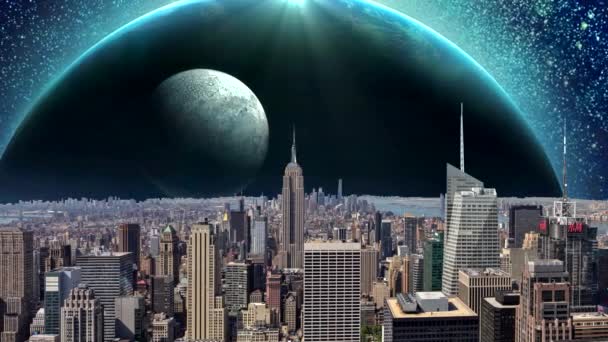 Fantasy City Animation Fantasy New York City Animation Apocalypse New — Video