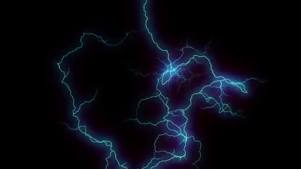 Animated Lightning Thunder Storm Storm Hurricane Video Editing — Stock Video