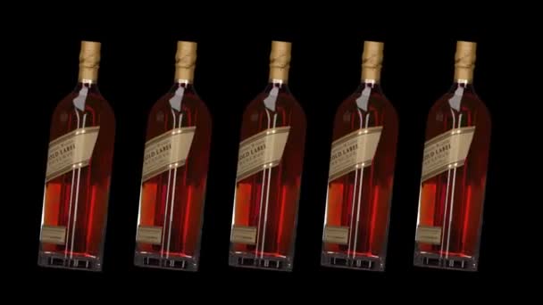 London England May 2018 Johnnie Walker Gold Label Reserve Johnnie — Stock Video