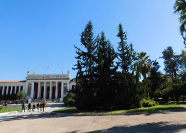 Ekim 2018, Atina, Yunanistan. Görünümü, Bahçe ve Arkeoloji Müzesi