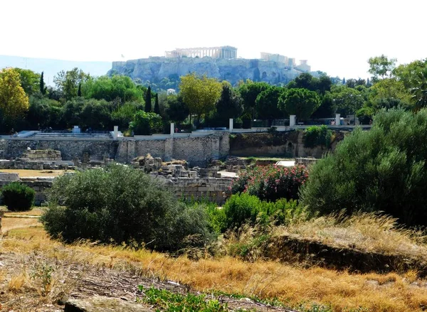 Σεπτέμβριος 2018 Αθήνα Ελλάδα Αρχαία Ερείπια Στο Νεκροταφείο Του Κεραμεικού — Φωτογραφία Αρχείου