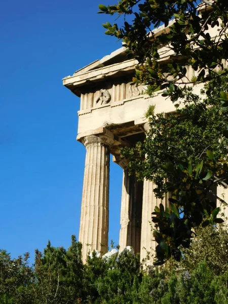 2019 Березня Афіни Греція Вид Храм Гефеста Або Гефест Стародавній — стокове фото
