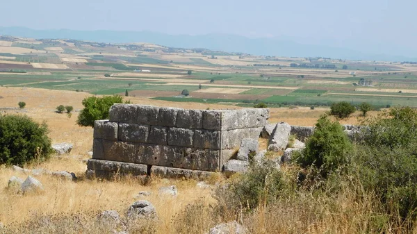 Ruinerna Den Antika Staden Plataea Och Bild Slagfältet Den Berömda — Stockfoto