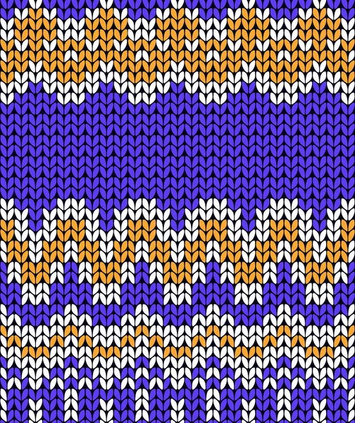 伝統的なパターンを編みます。冬のシームレスな背景。ベクトルイラスト. — ストックベクタ
