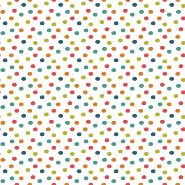 Basit konfeti arka plan. Renkli dikişsiz desen. Vektör çizimi.