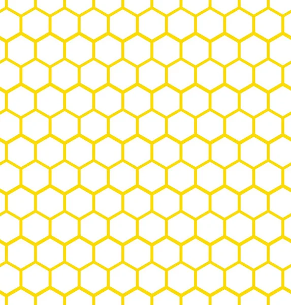 Altıgen petek Dikişsiz arka plan. Geometrik dekoratif basit doku. Vektör Illustration.