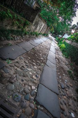 Gökkuşağı satır charleston Güney carolina sahne ve tarihi mimari sokak