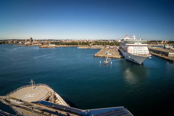 Scènes Rond Ogden Punt Cruise Ship Terminal Victoria Canada — Stockfoto