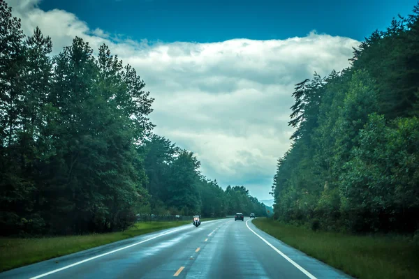 Driving Table Rock Park Mountains South Carolina — Stock Photo, Image