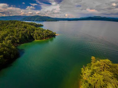 Güney Carolina Lake Jocassee Gorges şehir dışında Dağları'nın hava