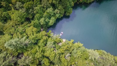 Güney Carolina Lake Jocassee Gorges şehir dışında Dağları'nın hava