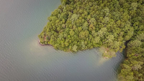 Aérea Carolina Del Sur Lake Jocassee Gorges Upstate Mountains — Foto de Stock